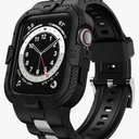 GELISHI Bands Compatible for Apple Watch Band 41mm 40mm 38mm, Men Sport Rugged Band with Protective Case for Watch Series 9 8 7/Series 6 SE 5 4 3, Carbon Fiber/Black