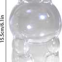 2 x Protective Case for LABUBU, Case Cover for 17cm Doll, Plastic Clear Cover for Have a Seat Plush Toy with Key Chain and Flannel Bag, Plastic Clear Display Box(No Doll, 15cm)