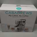 CASABREWS 3700 Essential Espresso Machine 20 Bar, Stainless Steel Cappuccino & Latte Machine with Steam Frother for Home, 43.9oz Water Tank, Coffee Gift for Women & Men, Silver