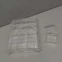 Leinuosen 50 Pcs 2 x 2 x 2 Inch Clear Acrylic Plastic Box with Lid Square Candy Containers for Party Favors Small Square Cube Storage Candy Box for Pill Tiny Earring Jewelry Herb Bead Gifts