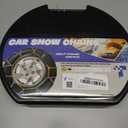 Snow-Chains Auto Fixing 1 Min Quick Fit Easy Installation Tire-Chains, Portable Reusable Universal Emergency Tire Traction Chain for Passenger Car, Pickup Trucks and SUV - Set of 2 (HKN-60)