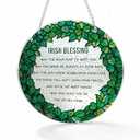 Birthday Christmas Irish Decorations for Family Friends, Shamrock Home Decor, St Patricks Day Decorations, Acrylic Window Hanging Suncatcher, Irish Gift for Birthday Christmas Thanksgiving (Color05)