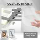 5x7 Picture Frame,2 Pack, Fits 5x7 Photo or 4x6 with Mat, Acrylic Front & Durable ABS Frame, Shatterproof UV-Resistant Tabletop Display, Vertical/Horizontal Home Dcor Frame, Double Colors