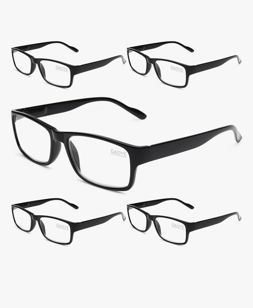 Gaoye Professional Reading Glasses for All Day - Computer Readers with Blue Light Protection - Value Pack(1.75)