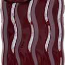 Caseative for iPhone 14 Case,Water Ripple Pattern Curly Wave Frame Soft Phone Case (Red)