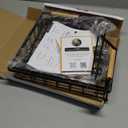 2 Tier Corner Fruit Basket for Kitchen Counter with Banana Hangers, Detachable Fruit Bowl with Wooden Handle, Metal Corner Rack for Fruit and Vegetable Storage, Kitchen Countertop Organizer