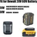 10Packs Battery Ready Dock/Mount Holder for Dewalt Battery Fit for 20V 60V (No Battery)