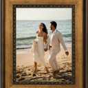 FOLKOR Classic Canvas Frame for 12x16 Oil Paintings Art Prints, 2.2" Wide Ornate Picture Frames for Vintage Farmhouse Home Apartment House Wall Decor, No Back & Front, Memorial Gift (Bronze Gold)