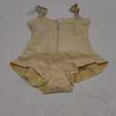 SHAPERX Women's Fajas Colombianas Shapewear Postpartum Tummy Control Body Shaper Butt Lifter Bodysuit (Beige), S