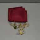 KPOSIYA 6pcs Christmas Tree Napkin Rings Set of 8and 8 Christmas Napkins Cloth, Napkins holdes for Dinning Table Setting Decoration, Xmas Dinner Tables Rings for Winter Party