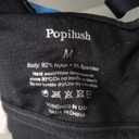 Popilush Bras for Women No Underwire Seamless Wireless Support Bra Full Coverage Comfort T Shirt Bralette (Medium, Black)