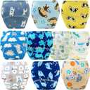 Upairy Training Pants for Girls Boys,Toddler Potty Training Underwear,Leakproof Reusable Kid Confident Panties,Children's Potty Underwear 100% Cotton (10PCS,L)