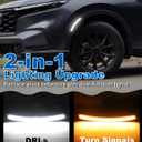 LED Side Marker Lights for Honda CRV 2023-2026 Front Fender Reflectors Turn Signals DRL Daytime Running Light Wheel Well Arch Insert Trim Accessories (Plain Design)