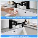 1080Swivel Faucet Extender, Sink Water Faucet Aerator Extension, kitchen sink faucet, Kitchen Rotating Extension with 2 Mode Splash (Black, Extender with filter)