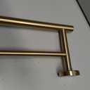 JQK Double Towel Bar Champagne Bronze, 27 Inch 304 Stainless Steel Thicken 0.8mm Towel Rack for Bathroom, Towel Holder Wall Mount, Useable Length 24 Inch, TB100L24-CB