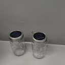 SteadyDoggie Solar Mason Jar Lights - Set of 2 Magical Patio Lights in Glass Lanterns - Hang Them Anywhere Outdoors for Enchanting Illumination - Waterproof and Decorative - 5.2" x 3"