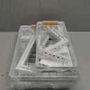 Kitstorack Under Sink Organizer, 2 Packs 2 Tier Under Sink Organizers and Storage, Slide out Pull out Cabinet Organizer Shelf, Metal Sliding Drawer for Kitchen Bathroom Pantry Closet Rack (White)