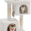 Feandrea Cat Tree, 39.8-Inch Cat Tower, XL, Cat Condo for Extra Large Cats up to 44 lb, Large Cat Perch, 2 Cat Caves, Scratching Post, Cream White UPCT614T01 (XL (26.8"L x 18.9"W x 39.8"H))