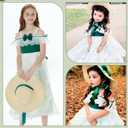 Xtinmee Halloween Rococo Costume Dress with Hat for Little Girls, Victorian Ball Gown Vintage Dress for Cosplay Party (M)