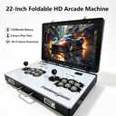 36000 Arcade Games Console 22in Screen WiFi Built-in, Portable metal HD display, retro 3D games with WiFi updates, search/save/load/hide/cheat, HDMI/VGA, for travel, parties, dorm