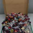 HMASYO 6 FT Pop Up Christmas Tree with 100 LED Lights & Remote, Silver Christmas Tinsel Tree, Collapsible Artificial Pencil Tree for Home Office Party Decor, USB Powered Timer Lights, Easy Assembly