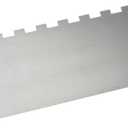 Cake Scraper Smoother 10 inch, Stainless Steel Metal Icing Smoother for Tall Cake Decorating #2 Stripe Edge Layering