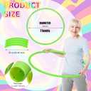 Sratte 12 Pcs Toy Hoop for Kid Detachable Adjustable Toy Hoop Colored Hoop Exercise Ring Plastic Circle for Kid Teen Gymnastics Dog Agility Equipment, Require Self Assembly (Stylish Colors, 24 Inch)