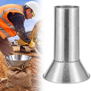Galvanized Steel Sand Bag Funnel Sandbag Filler Tool, 0.5 mm Heavy Duty Wide Mouth Sand Funnel for Filling, Flood Control, Construction, Landscaping, Emergency Preparedness, Gravel Soil