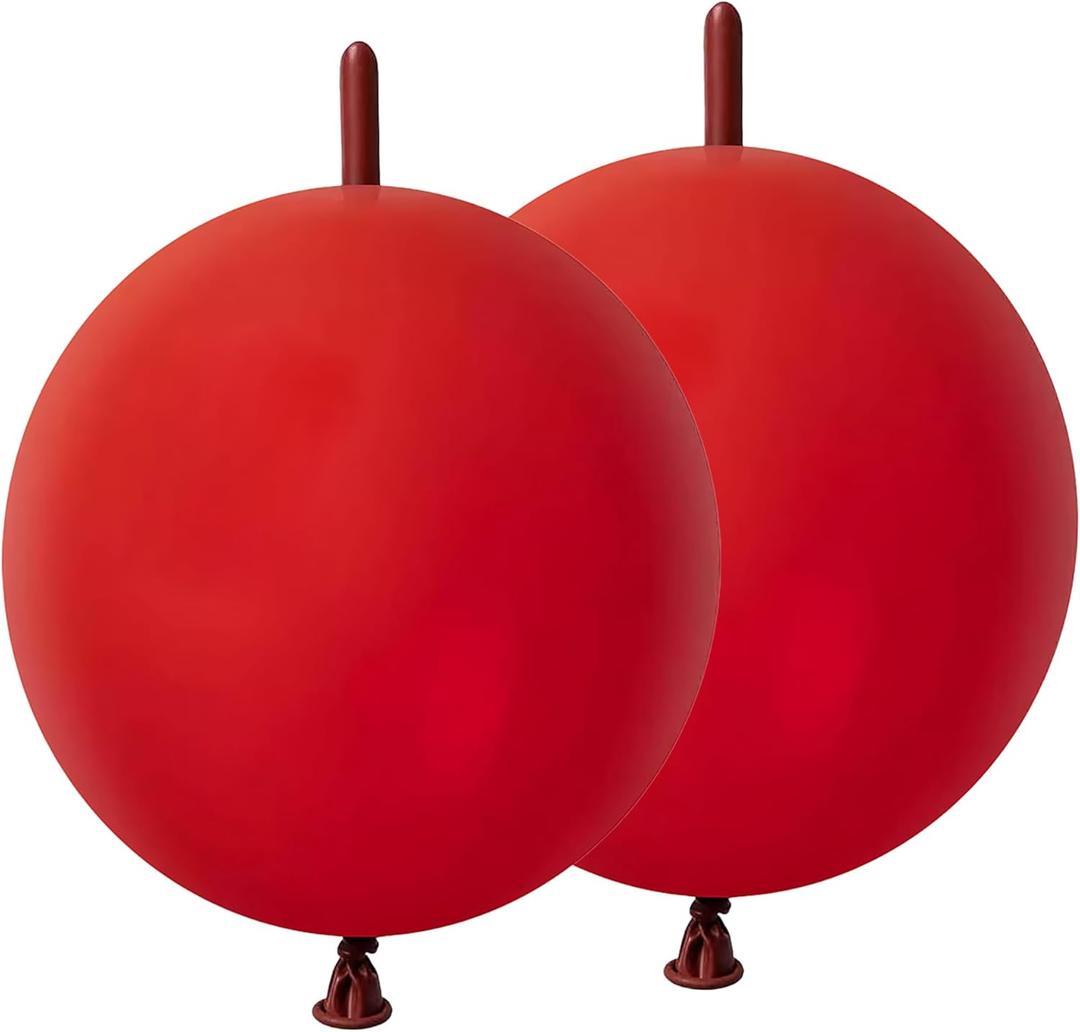 Dark Red Link Balloons 12 Inch 120 Pcs Latex Quick Linking Balloon for Birthday Wedding Party Festival Decorations