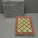 Engine & Cabin Air Filter Set for Ford Edge-2.0L 2.7L(2015-24)3.5L(2015-18);Fusion;for Lincoln Continental-2.7L 3.0L 3.7L(2017-21) Mkx-2.7L 3.7L(2016-18) Mkz Nautilus Replace: CA11480 & DG9Z19N619A