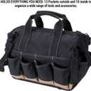 Custom Leathercraft1139 Large Traytote Tool Bag, No Size
