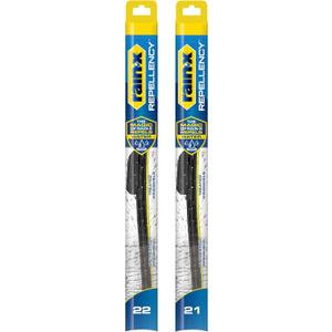 Rain-X 810355 Repellency Water Repellent Wiper Blades, 22" & 21" Windshield Wipers,New & Improved Version of Latitude