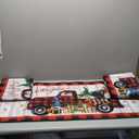 Vaukki Christmas Kitchen Rug Sets 3 Pieces, X-Mas Washable Kitchen Mats for Floor, Non Slip Kitchen Area Rug Floor Mat for Kitchen, Laundry Room and Hallway (Car, 20"x32"+20"x47"+20"x59")