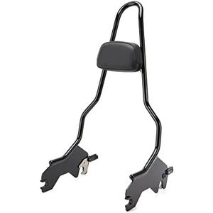 MoKitDora Sissy Bar 22.5" Passenger Detachable Backrest for 2018-later Softail Sport Glide FLSB Low Rider FXLR FXLRS FXLRST FXRST Models, Black