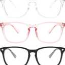 Gaoye Stylish Blue Light Glasses for Woman  Computer Glasses 99% Blue Light Blocking  Lightweight TR90 Frames  3 pack