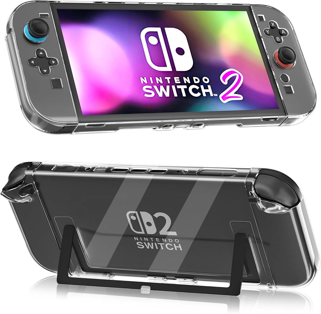 Dockable Clear Case for Nintendo Switch 2 (2025), FANPL Protective Cover for Switch 2 and Joy Con Controller - Strong and Durable, Not Easy to Fall Off