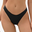 Bellecarrie Women's Cheeky Brazilian Bikini Bottoms Low Rise High Cut Swim Bottom (L)