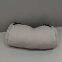 Lumbar Roll Pillow for Lower Back Cylinder Bolster Support Pillow with Adjustable Strap Removable Cover Travel for Travel Office Chair Car Seat(Gray,Cotton)