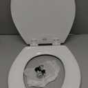 BEMIS 500EC 390 Toilet Seat with Easy Clean & Change Hinges, 1 Pack Round, Cotton White