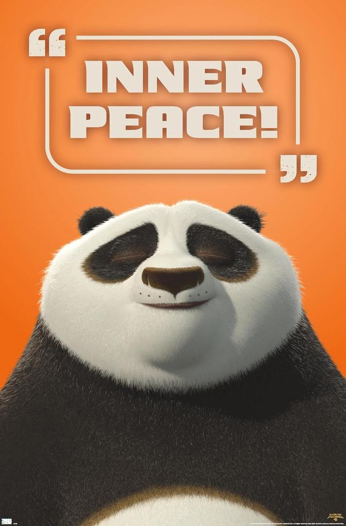 Kung Fu Panda 4 - Inner Peace Wall Poster, 34L" x 22.4W", Unframed Version