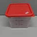 Cambro Medium Polyethylene Square Lids, fits 6 and 8 qt. containers, Pack of 6