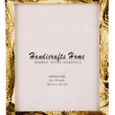 Beyond Your Thoughts 8x10 Picture Photo Frame Glass 1 Pack Antique with Matted for 5X7 Peacock Blue Color, Vertical or Horizontal, Table Top and Wall Mounting Display