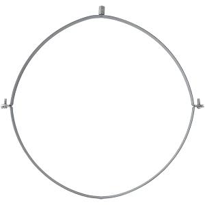 16" Inch Galvanized Pipe Hanger - Conduit Mounting Clamp - Tube Brackets - Pipe Clamps - Tube Wall Mounting Bracket Clamp - Rigid Conduit Holder - PVC and Metal Pipe Attachment Hanger