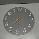 Wall Clock Modern Wall Clocks Battery Operated, Silent Non 14 Inch B_gray