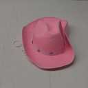 Felt Cowgirl Hat for Women and Men, Costume Accessories (14.8 x 10.6 x 5.9 Inches) Rose