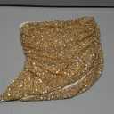 Women Sequins Tube Tops Sexy Strapless Sparkly Split Hem Vest Shiny Glitter Night Out Bandeau Tops Clubwear Crop Tops, Small