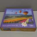 2000 Piece Puzzle for Adults  Colorful Hot Air Balloons Over Tulip Fields & Mountains  Vibrant Nature Jigsaw Puzzle  Challenging for Adults, Families & Puzzle Lovers  39" x 28"