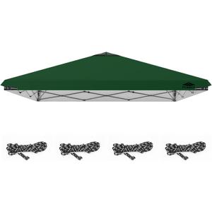 10x10ft Replacement Canopy Top with Air Vent, Waterproof & UV Protection Canopy Tent Top Cover for Straight Leg Canopy Frame - for Outdoor, Patio, Event, Trade Show (Green, 10x10ft)