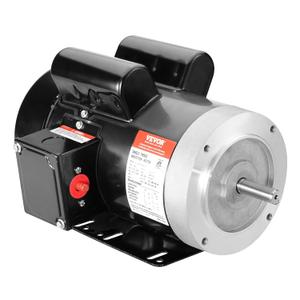 VEVOR 2HP Electric Motor 1725 RPM, AC 115V/230V, 56C Frame, Air Compressor Motor Single Phase, 5/8" Keyed Shaft, CW/CCW Rotation for Agricultural Machinery and General Equipment