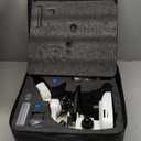 Compound Binocular Microscope for Adults, Professionals & Kids, 40X-2000X Magnification with LED Illumination, Mechanical Stage, WF10x & WF25x EyepiecesCompatible for Lab, School, Home Education (White)